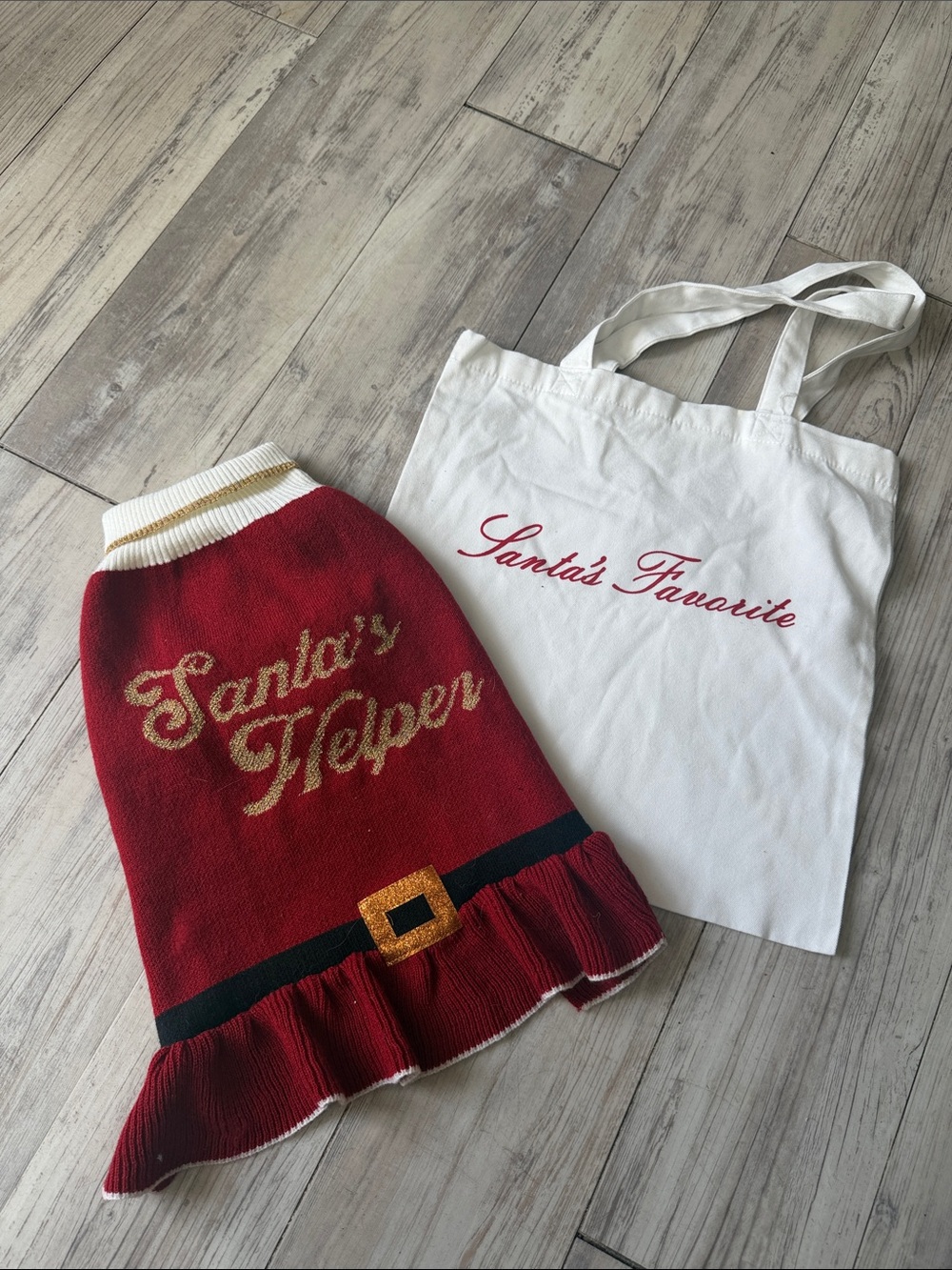 Doggie Sweater Dress & Tote